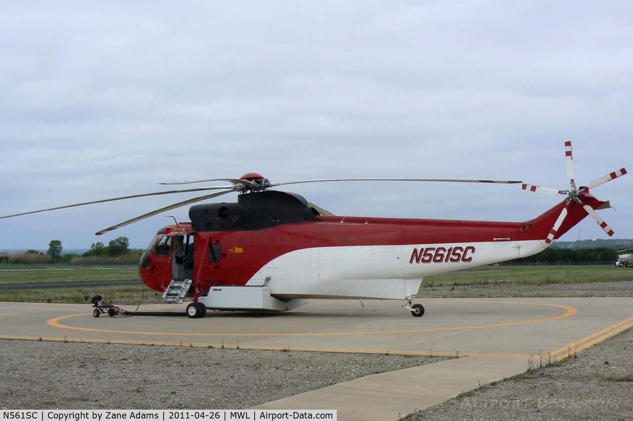 N561SC, 1964 Sikorsky S-61A C/N 61272, Type 1 Helicopter in Texas for the Possum Kingdom Fire - At Mineral Wells Airport