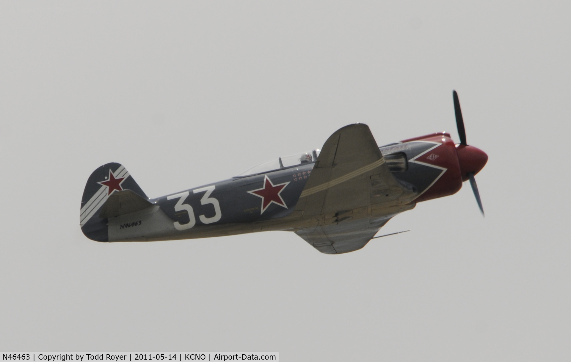 N46463, 2005 Yakovlev (Avione) Yak-3U/R-2000 C/N 001-3/2005, Chino Airshow 2011