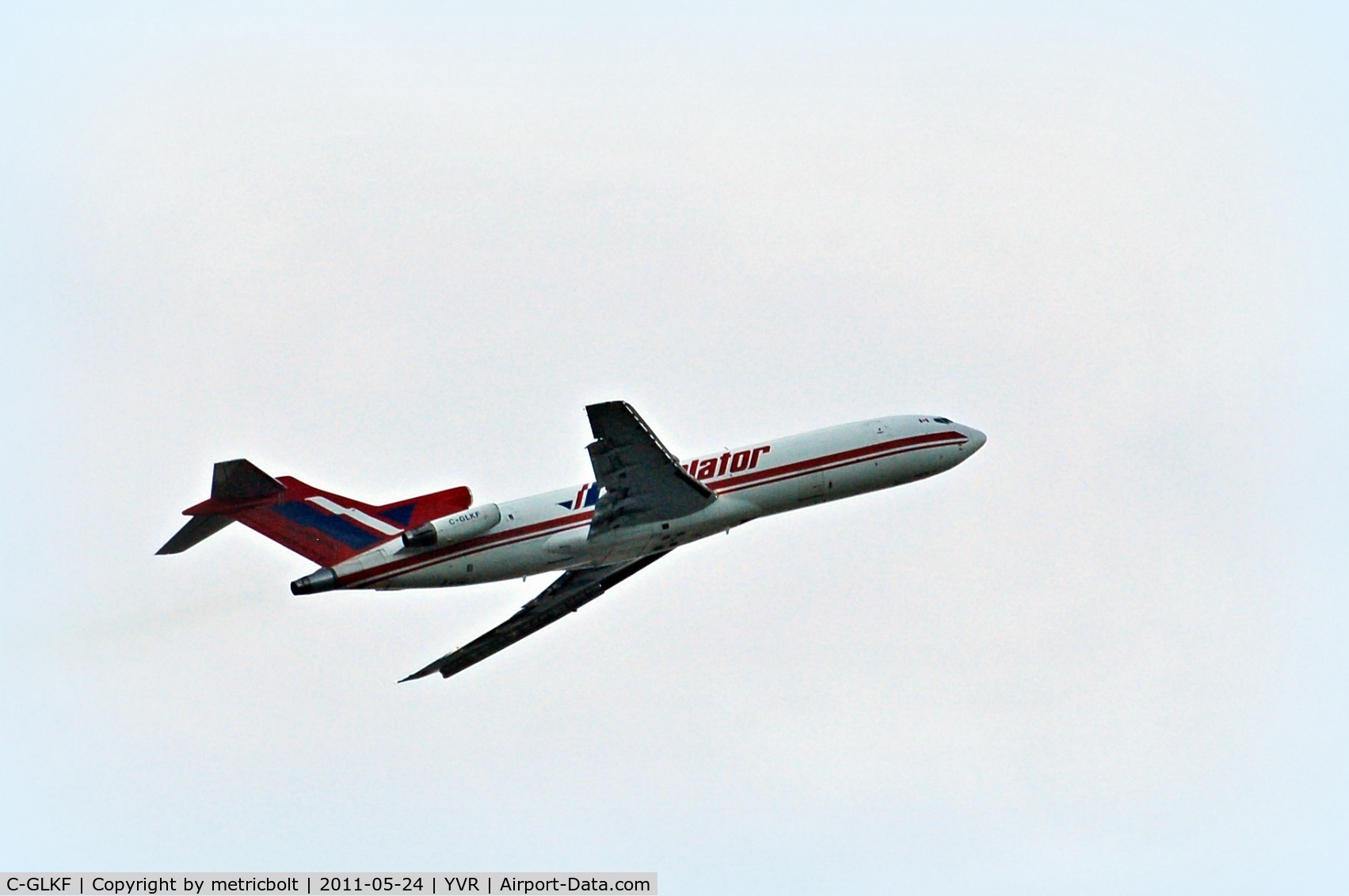 C-GLKF, 1975 Boeing 727-227 C/N 21118, Evening departure