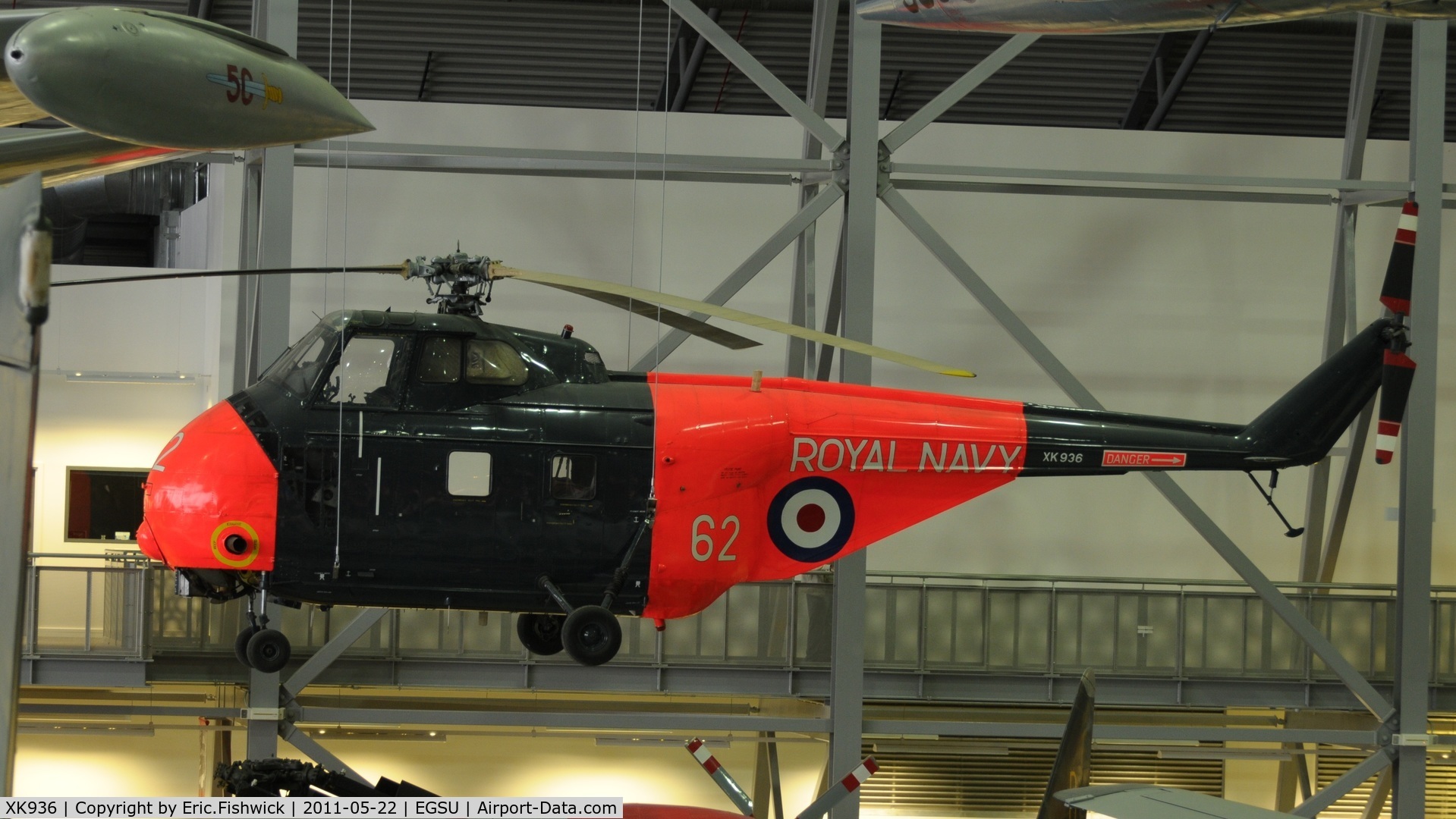 XK936, 1957 Westland Whirlwind HAS.7 C/N WA163, XK936 in Airspace Hanger at The Imperial War Museum, Duxford.