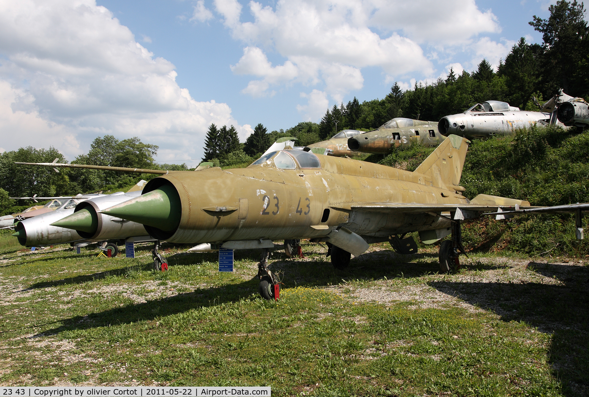 23 43, Mikoyan-Gurevich MiG-21MF C/N 96001091, Savigny les Beaune Museum