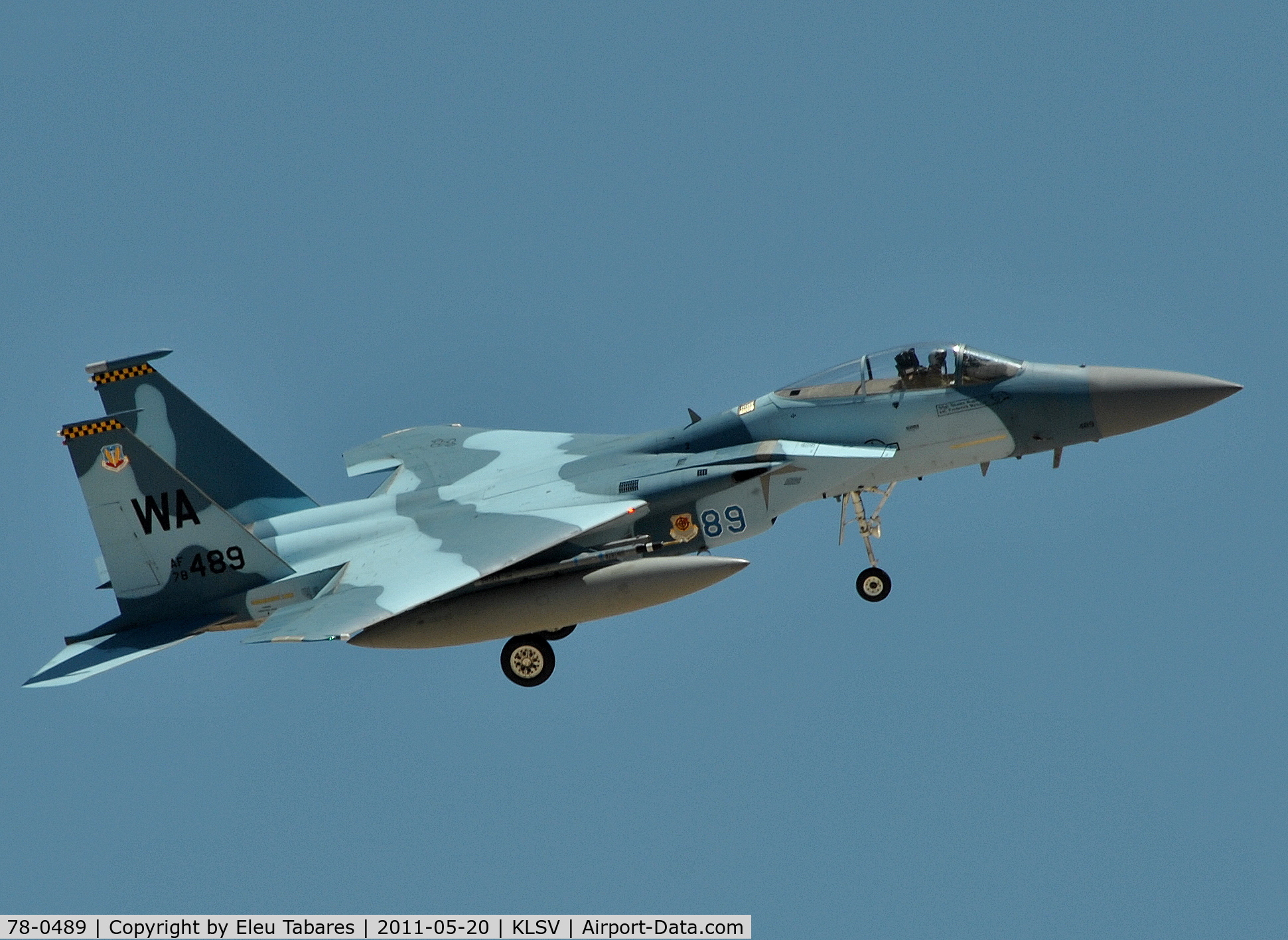 78-0489, 1978 McDonnell Douglas F-15C Eagle C/N 0471/C022, Taken during Green Flag Exercise at Nellis Air Force Base, Nevada.