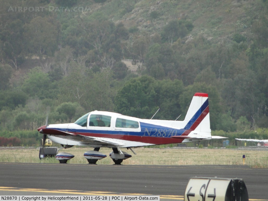 N28870, 1978 Grumman American AA-5B Tiger C/N AA5B0875, Just landed on runway 26L and taxiing to transient parking