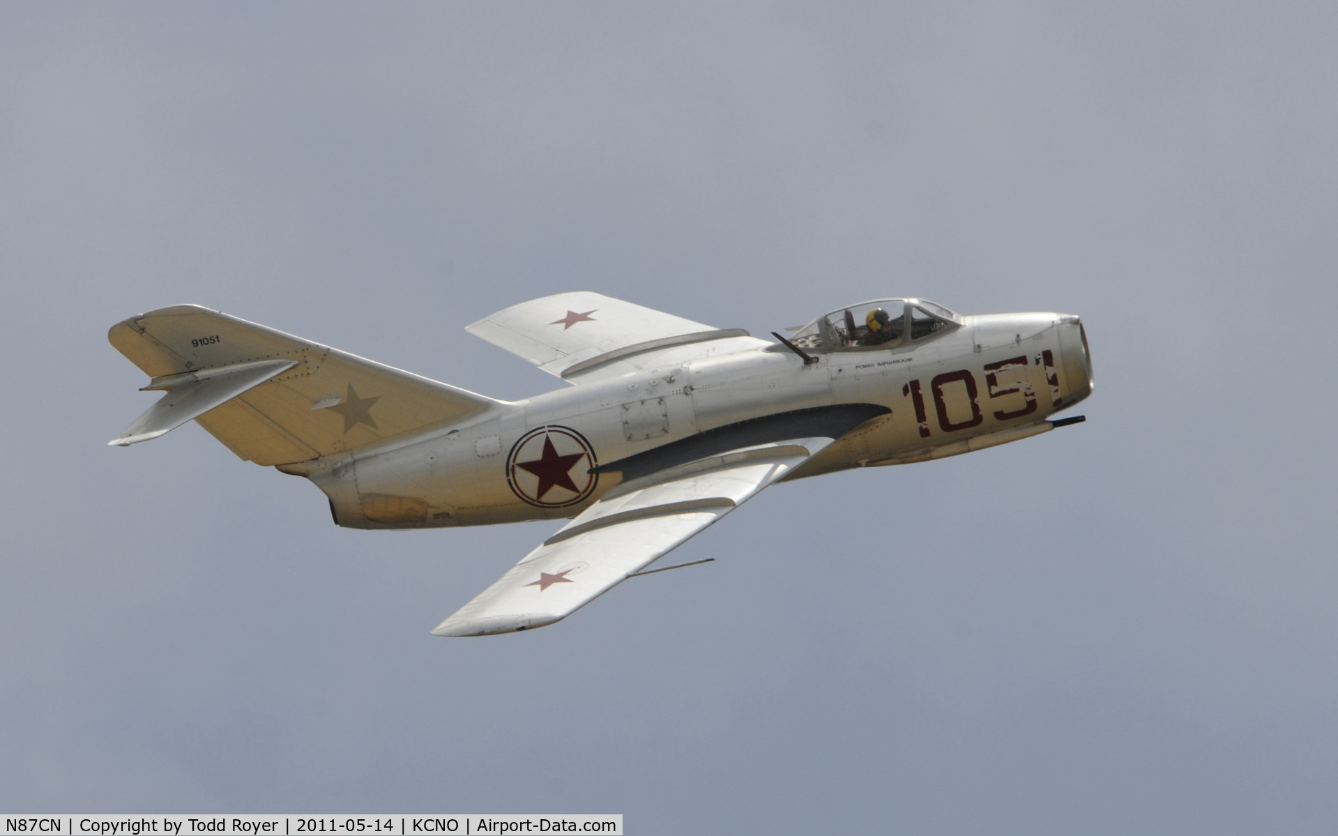 N87CN, Mikoyan-Gurevich MiG-15 C/N 910-51, Chino Airshow