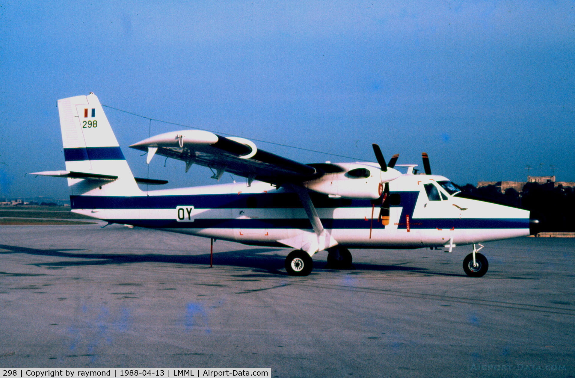 298, 1971 De Havilland Canada DHC-6-300 Twin Otter C/N 298, DHC6 298-OY French Air Force