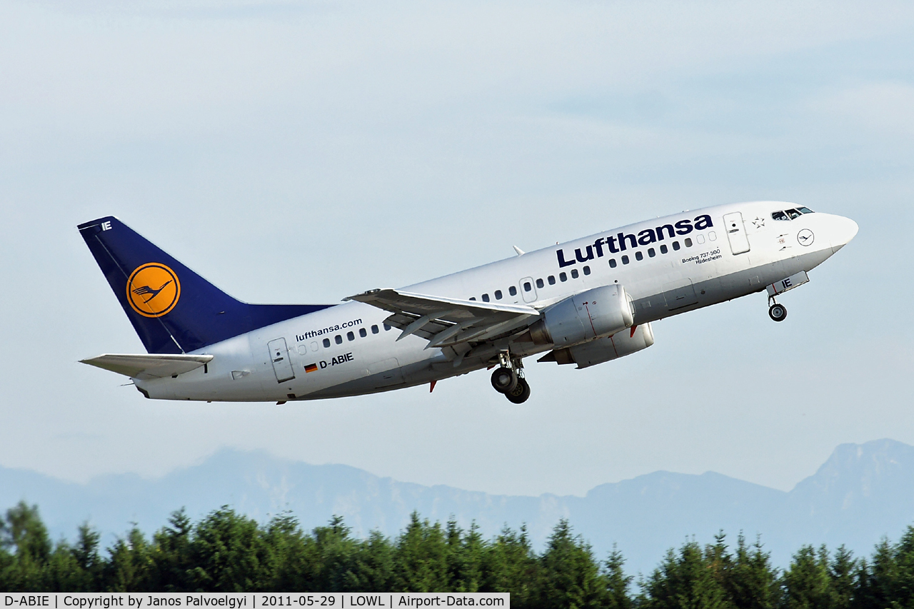 D-ABIE, 1990 Boeing 737-530 C/N 24819, Lufthansa Boeing B737-530 departure to EDDF/FRA