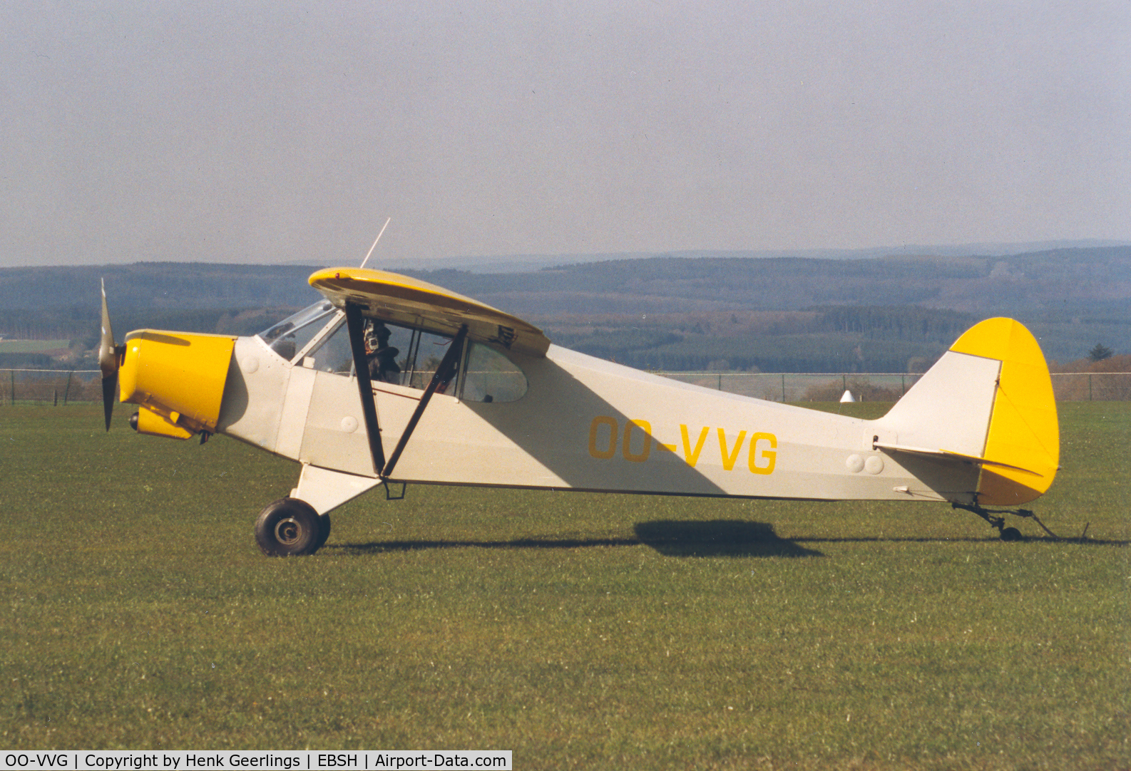 OO-VVG, Piper PA-18-150 Super Cub C/N 18-8332, Centre National de Vol a Voile - CNVV  at St Hubert Aerodrome , Belgium