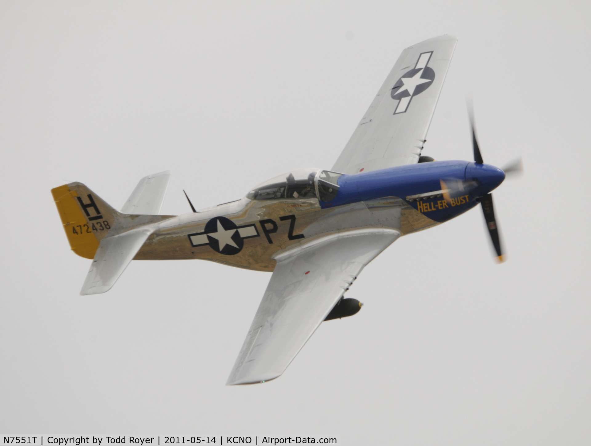 N7551T, 1944 North American P-51D Mustang C/N 122-38997, Chino Aishow 2011