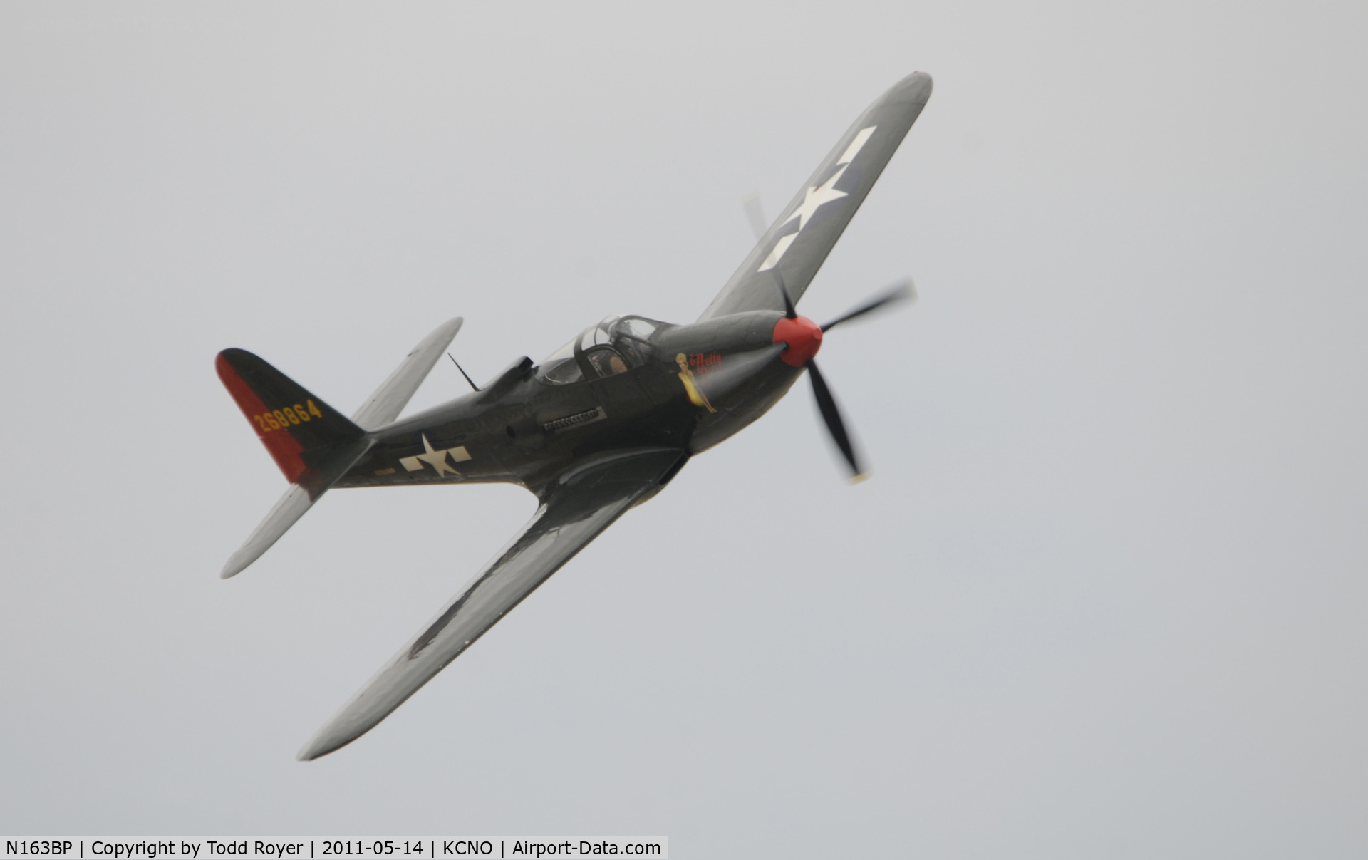 N163BP, 1945 Bell P-63C Kingcobra C/N 091263RP, Chino airshow 2011