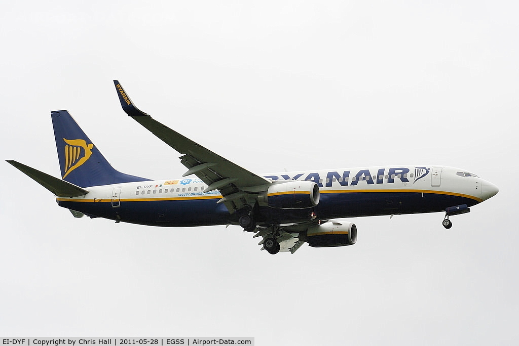 EI-DYF, 2008 Boeing 737-8AS C/N 36569, Ryanair