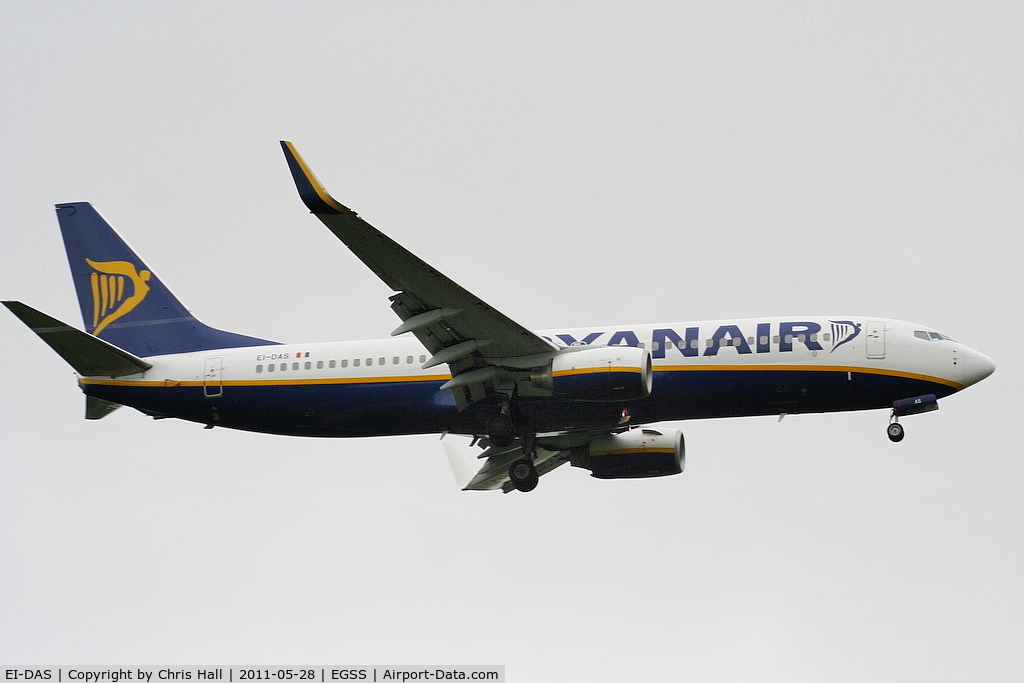 EI-DAS, 2003 Boeing 737-8AS C/N 33553, Ryanair