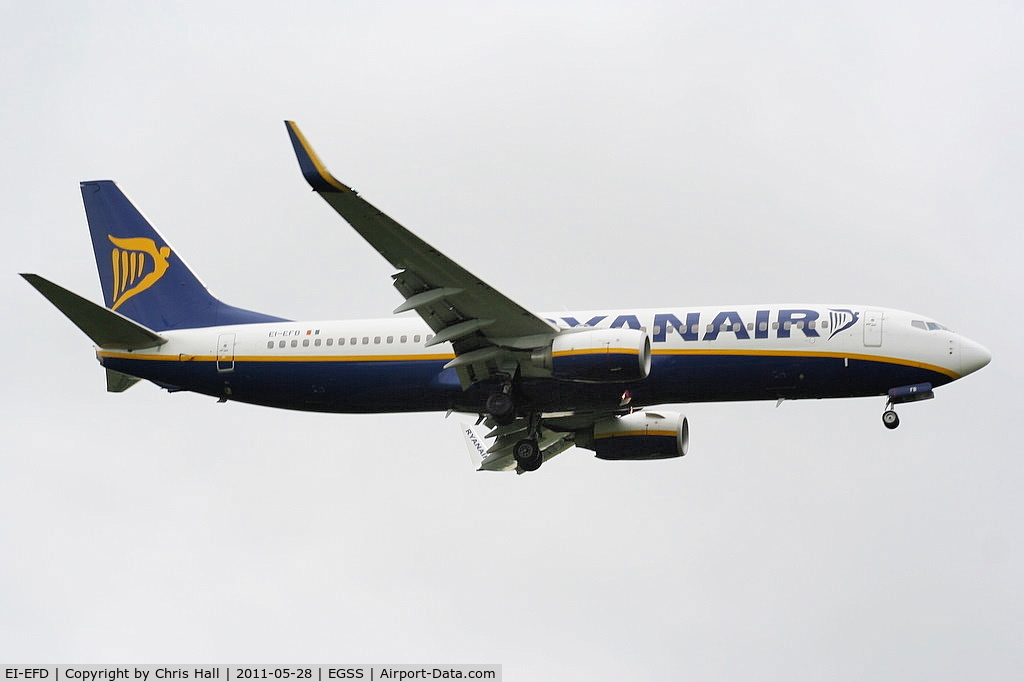 EI-EFD, 2009 Boeing 737-8AS C/N 35011, Ryanair