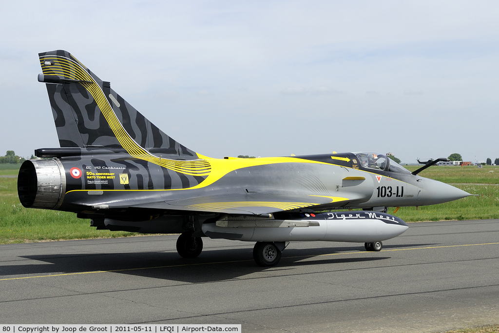80, Dassault Mirage 2000C C/N 322, EC 1/12's anniversary paint scheme for 50 years NATO tiger mee