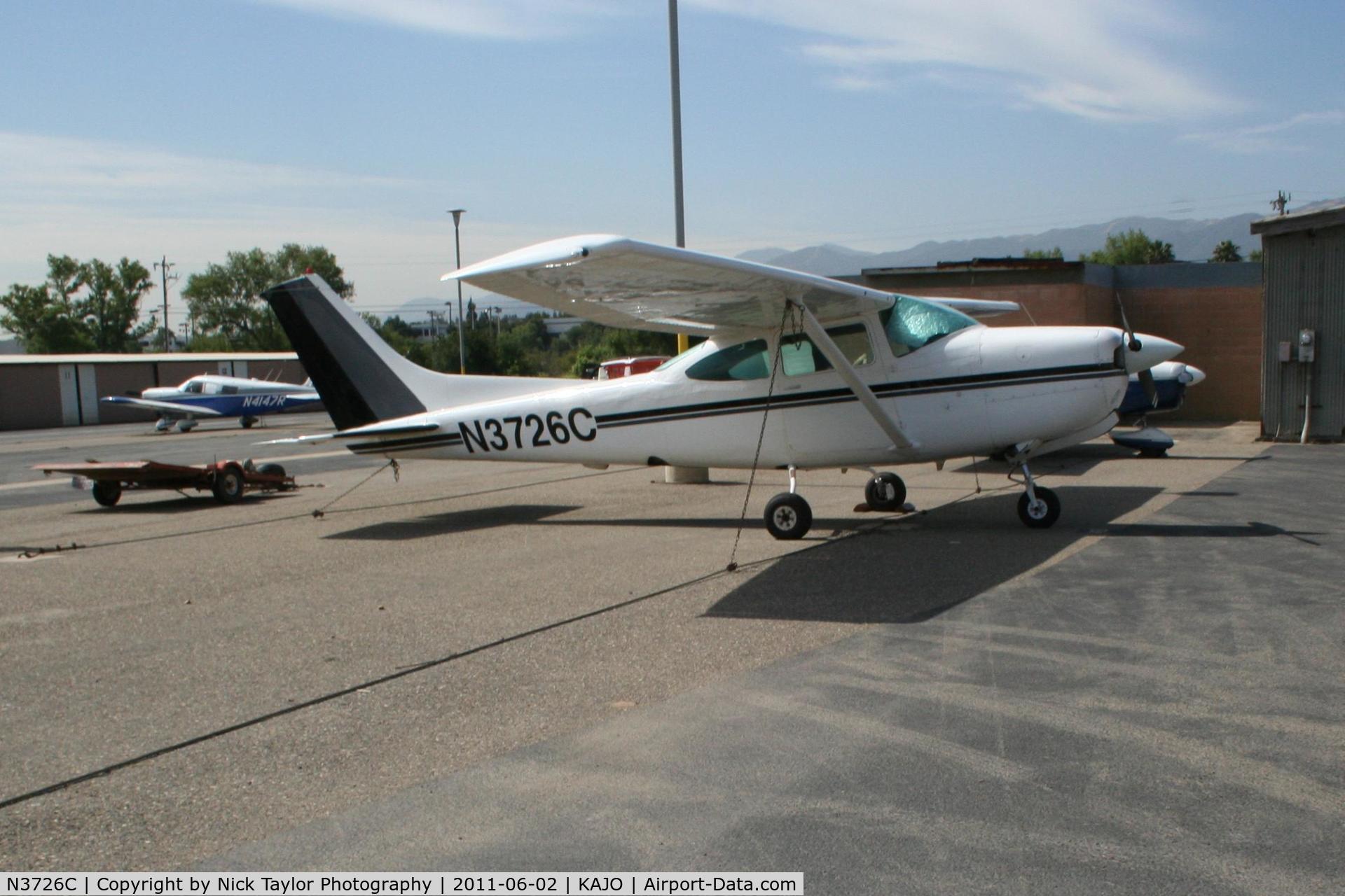 N3726C, 1978 Cessna R182 Skylane RG C/N R18200321, Parked at Corona