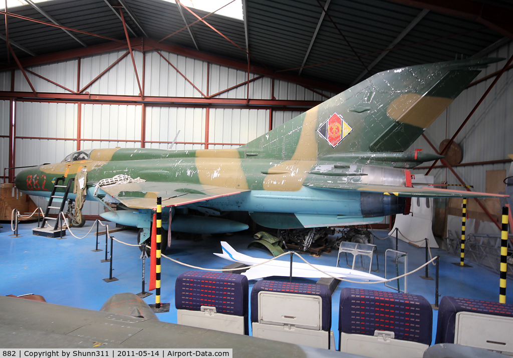 882, Mikoyan-Gurevich MiG-21SPS C/N 94A5207, Preserved...