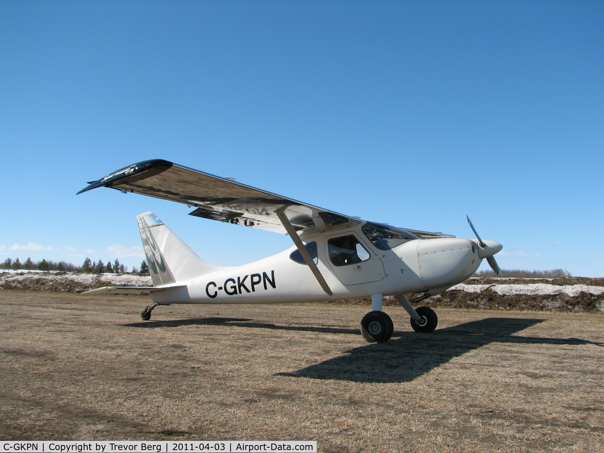 C-GKPN, 2011 Glasair GS-2 Sportsman 2+2 C/N 7165, Flight Test Picture before paint.