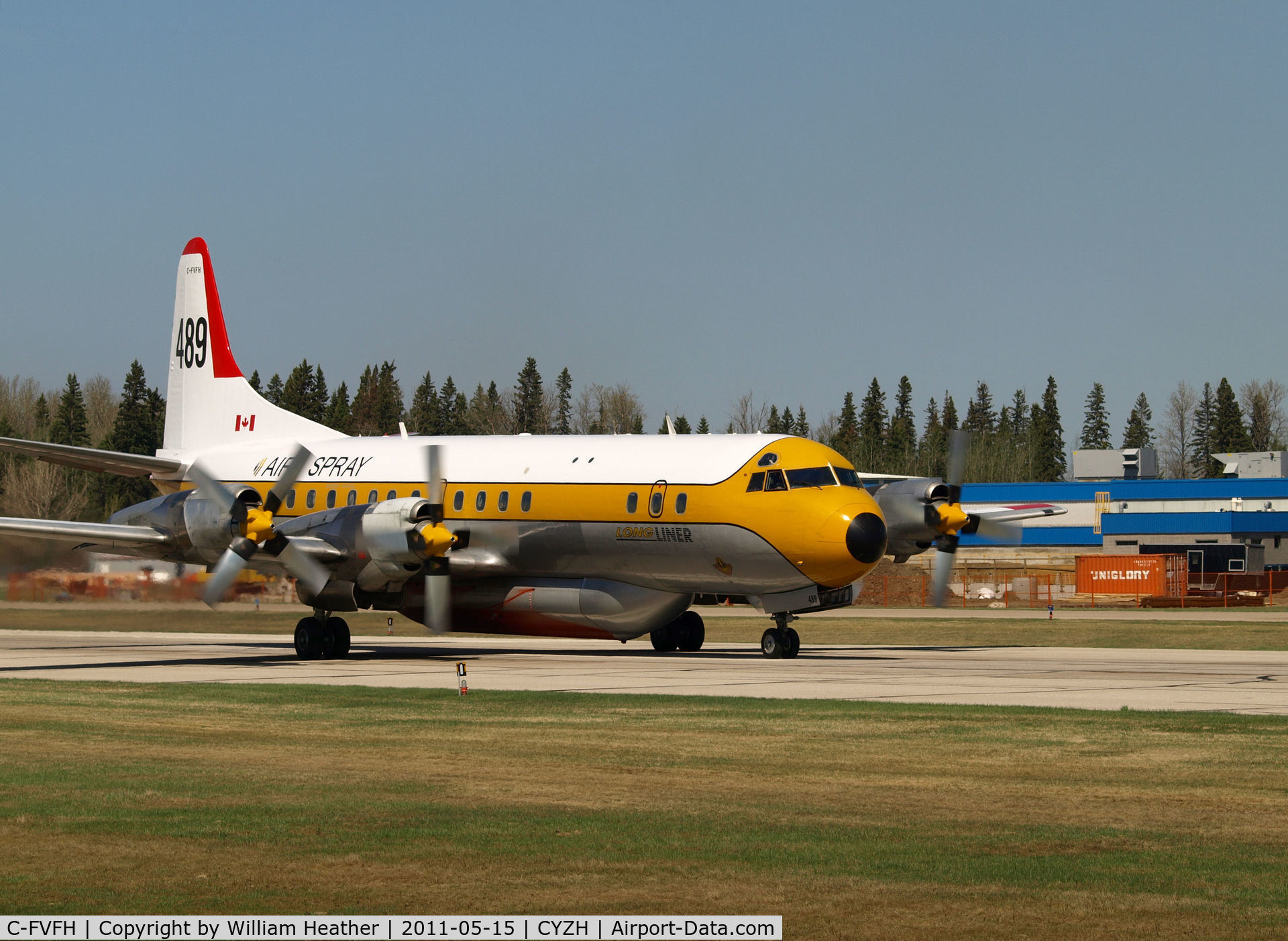 C-FVFH, 1960 Lockheed L-188A Electra C/N 1006, Slave Lake Air Tanker Base