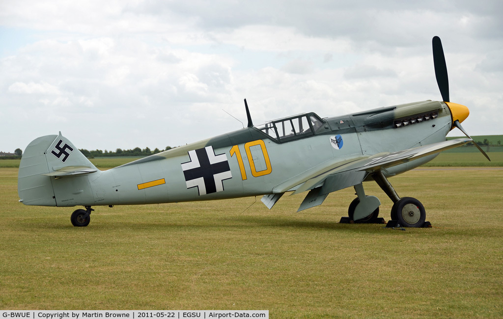 G-BWUE, 1949 Hispano HA-1112-M1L Buchon C/N 172, SHOT AT DUXFORD