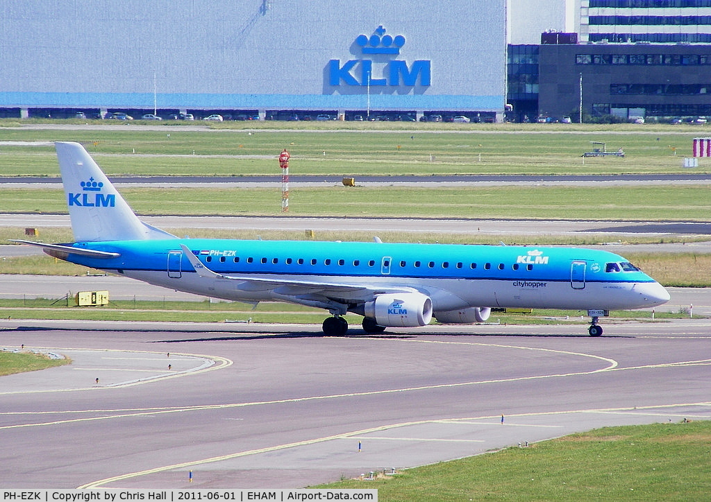 PH-EZK, 2009 Embraer 190LR (ERJ-190-100LR) C/N 19000326, KLM Cityhopper