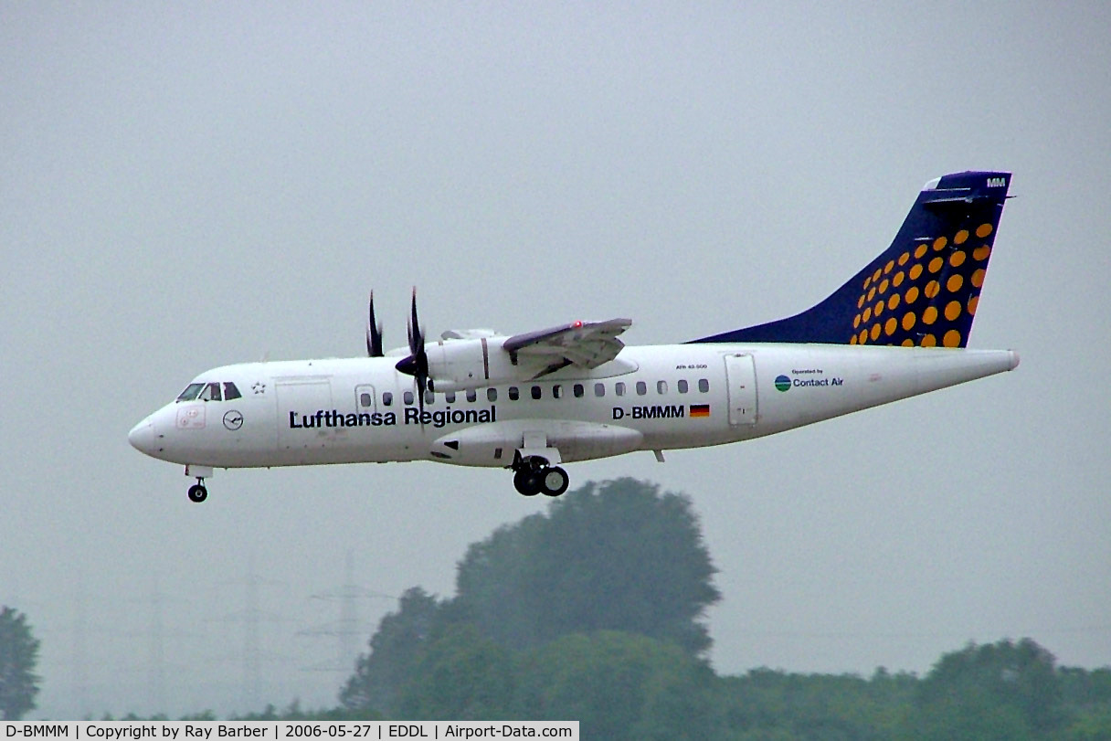 D-BMMM, 1997 ATR 42-500 C/N 546, Aerospatiale ATR-42-512 [546] (Lufthansa Regional) Dusselldorf~D 27/05/2006