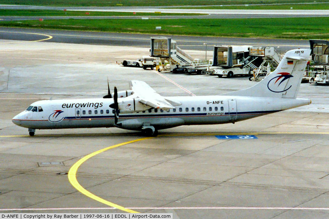 D-ANFE, 1992 ATR 72-202F C/N 294, Aerospatiale ATR-72-202 [201] (TAT) Paris-Orly~F 16/06/1997