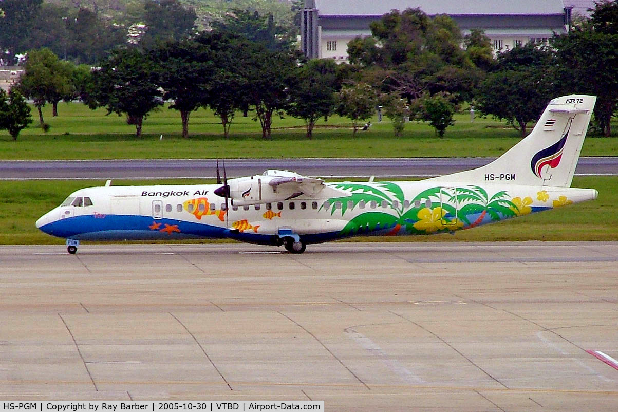 HS-PGM, 2003 ATR 72-212A C/N 704, Aerospatiale ATR-72-212A [704] (Bangkok Airways) Bangkok Int~HS 30/10/2005