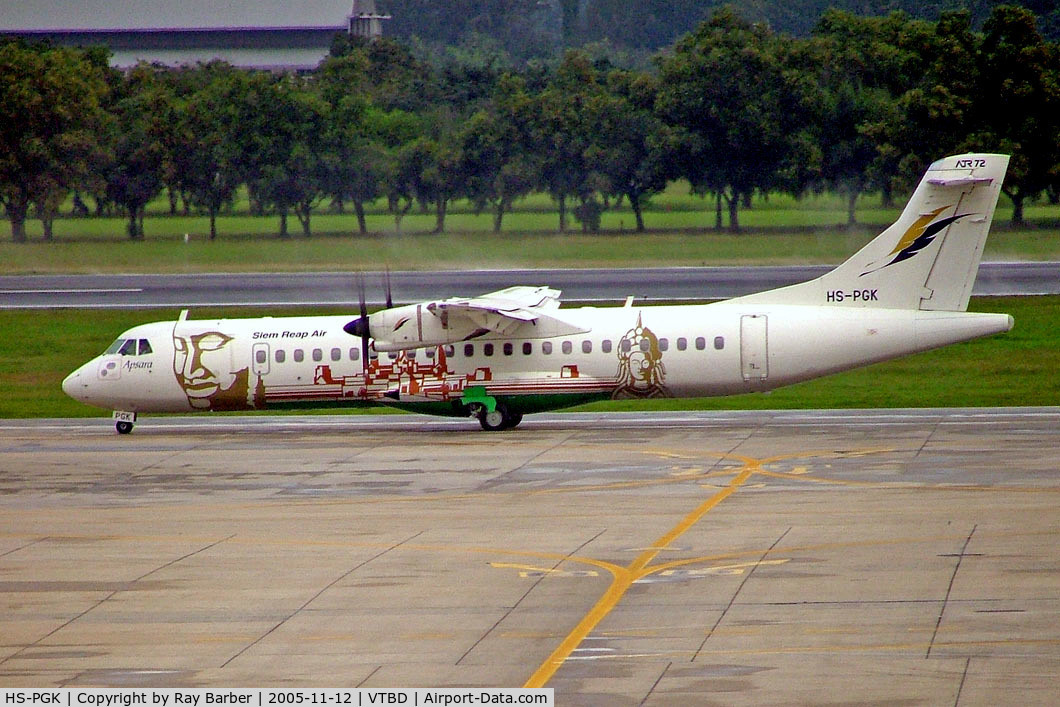 HS-PGK, 2001 ATR 72-212A C/N 680, Aerospatiale ATR-72-212A [680] (Bangkok Airways) Bangkok Int~HS 12/11/2005