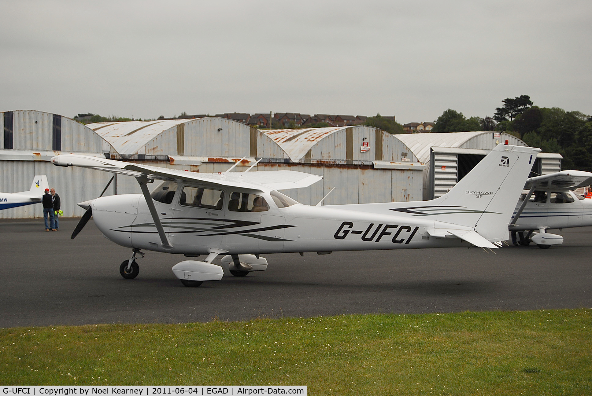 G-UFCI, 2007 Cessna 172S C/N 172S-10508, Parked on the apron at Newtownards Airfield.