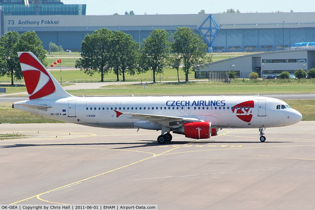 OK-GEA, 2001 Airbus A320-214 C/N 1439, CSA-Czech Airlines