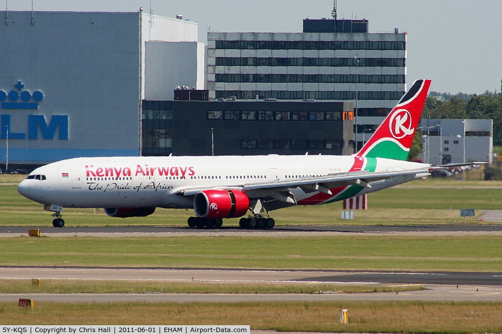 5Y-KQS, 2005 Boeing 777-2U8/ER C/N 33683, Kenya Airways