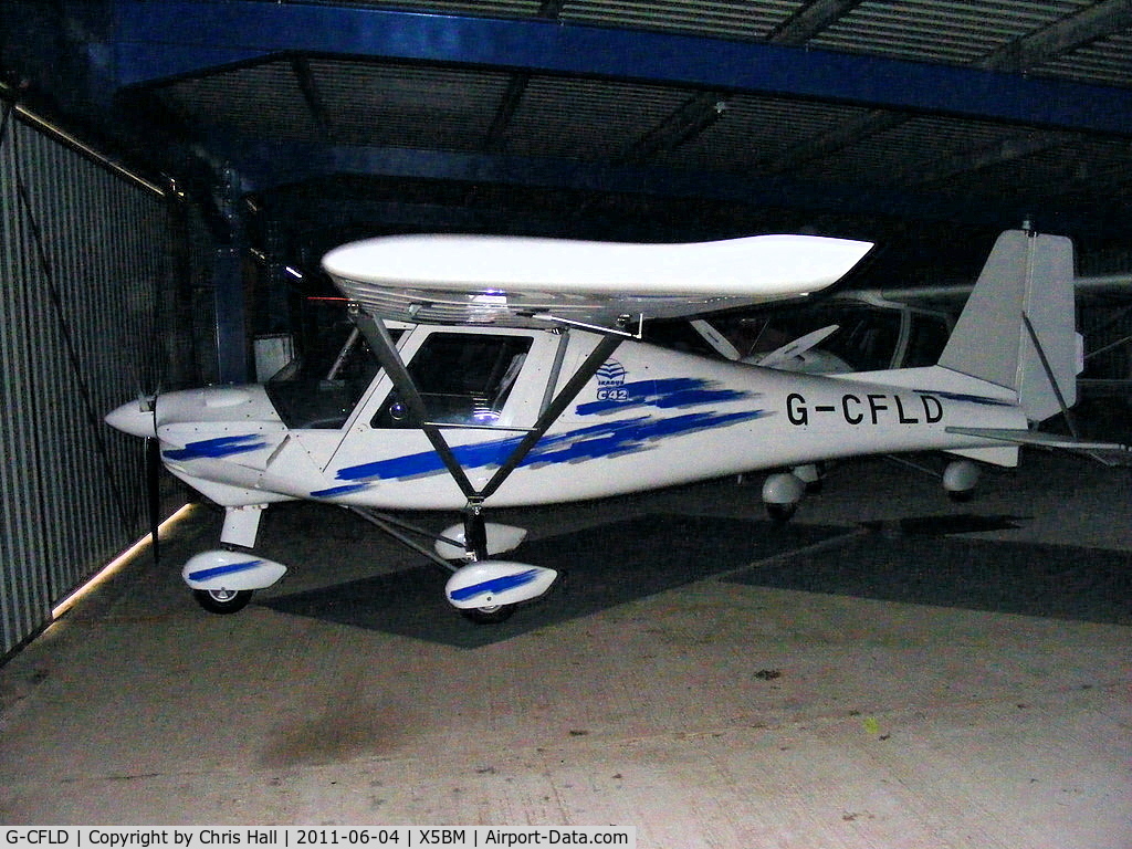 G-CFLD, 2008 Comco Ikarus C42 FB80 C/N 0807-6982, at Baxby Manor Airfield, Yorkshire