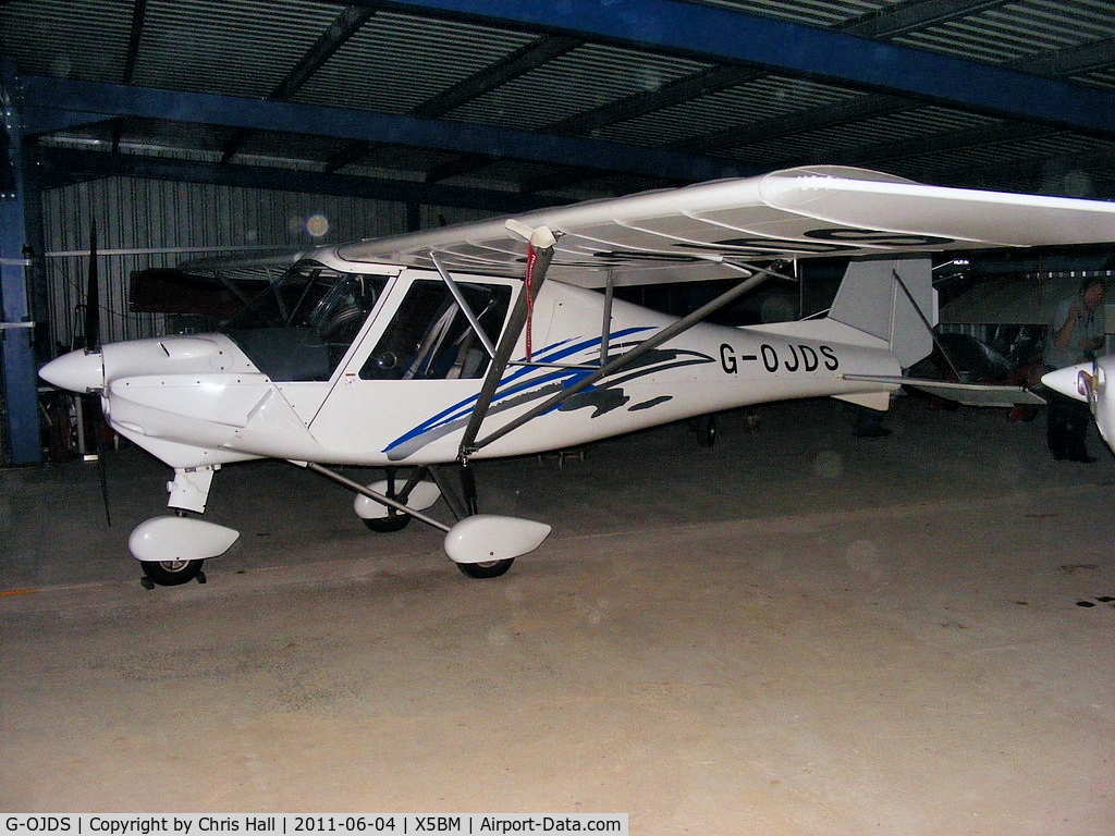 G-OJDS, 2004 Comco Ikarus C42 Cyclone FB80 C/N 0411-6633, at Baxby Manor Airfield, Yorkshire