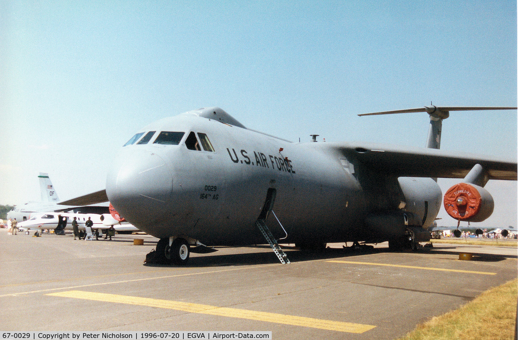 67-0029, 1967 Lockheed C-141B Starlifter C/N 300-6280, Another view of the Tennessee Air National Guard C-141B Starlifter on display at the 1996 Royal Intnl Air Tattoo at RAF Fairford.