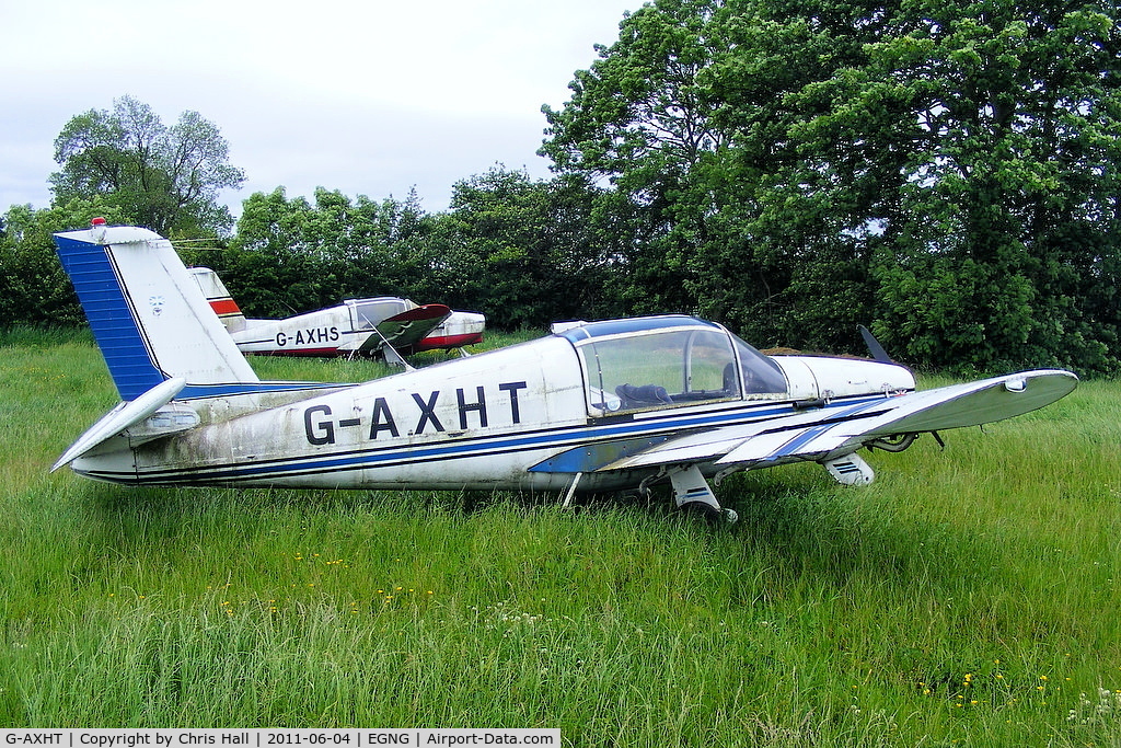 G-AXHT, 1969 Socata MS-880B Rallye Club C/N 1358, one of the many wrecks and relics at Bagby Airfield, Yorkshire