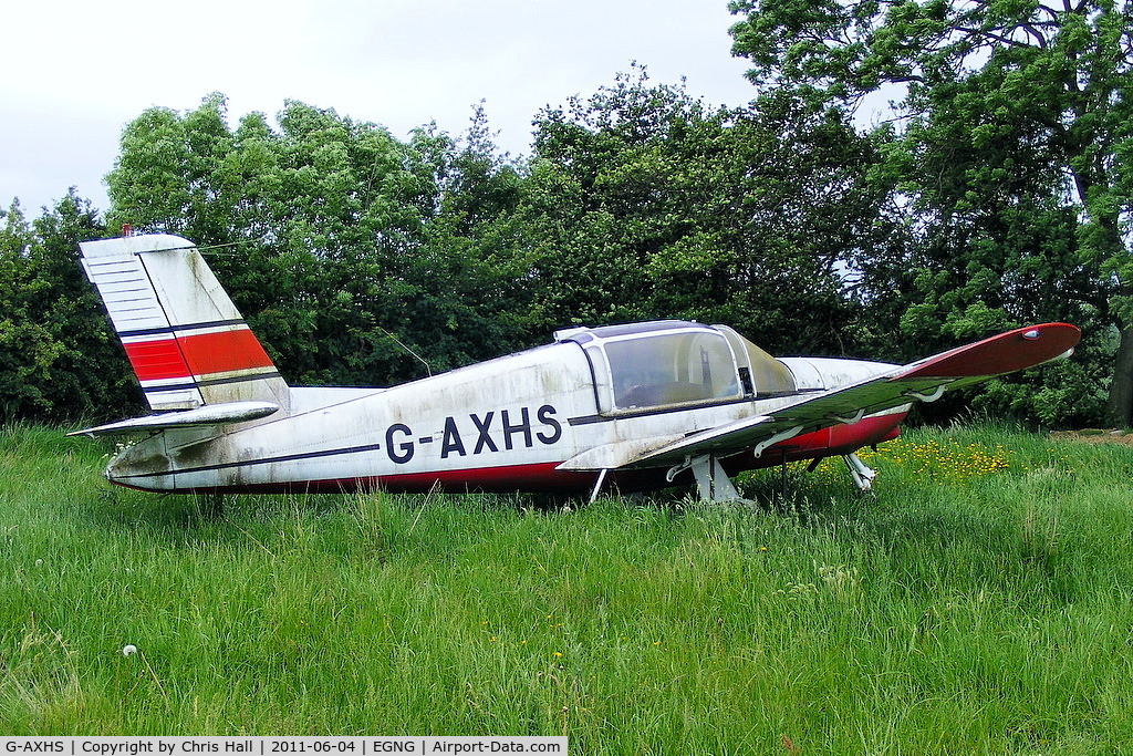 G-AXHS, 1969 Socata MS.880B Rallye Club C/N 1357, one of the many wrecks and relics at Bagby Airfield, Yorkshire