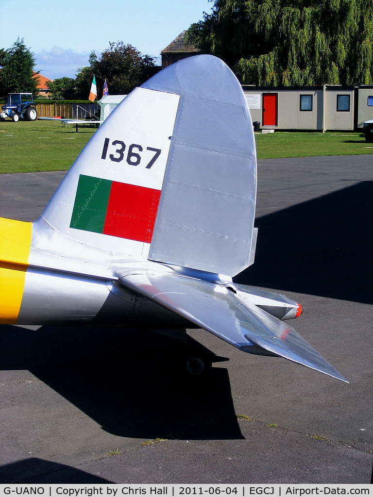 G-UANO, 1959 OGMA DHC-1 Chipmunk T.20 C/N OGMA-57, in Portuguese Air Force colours and wearing the serial 1367