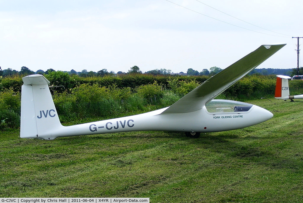 G-CJVC, 1987 PZL-Bielsko SZD-51-1 Junior C/N B-1799, at the York Gliding Centre, Rufford