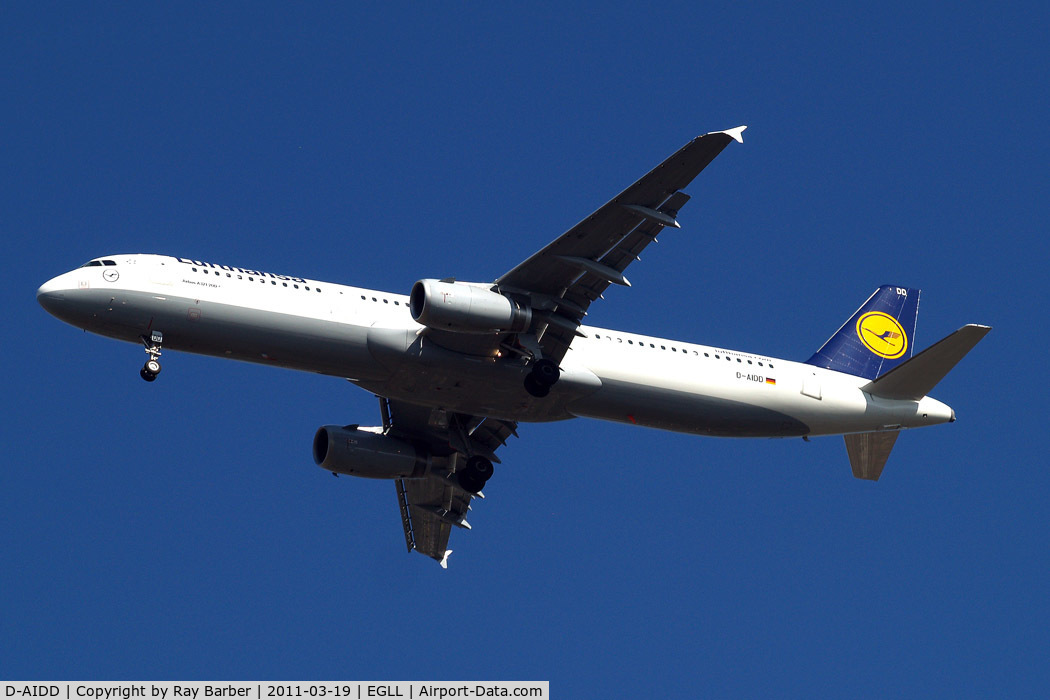 D-AIDD, 2010 Airbus A321-231 C/N 4585, Airbus A321-231 [4585] (Lufthansa) Home~G 19/03/2011