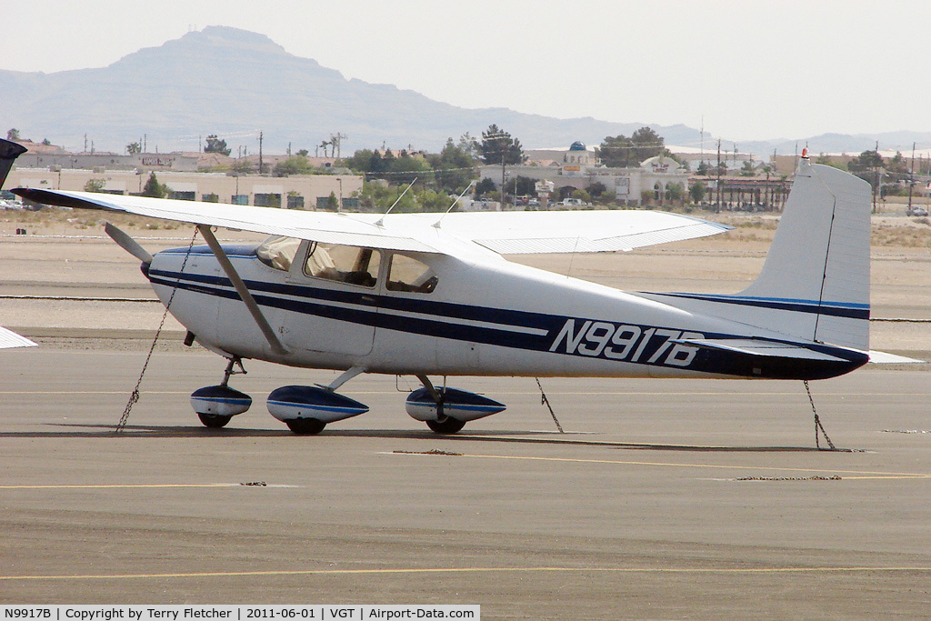N9917B, 1957 Cessna 182 Skylane C/N 34317, 1957 Cessna 182, c/n: 34317 at North Las Vegas