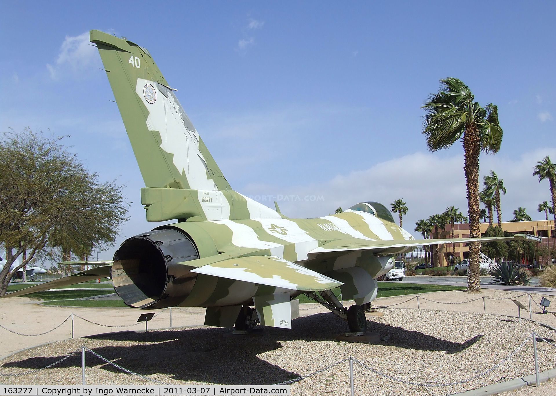 163277, General Dynamics F-16N Fighting Falcon C/N 3M-10, General Dynamics F-16N Fighting Falcon at the Palm Springs Air Museum, Palm Springs CA
