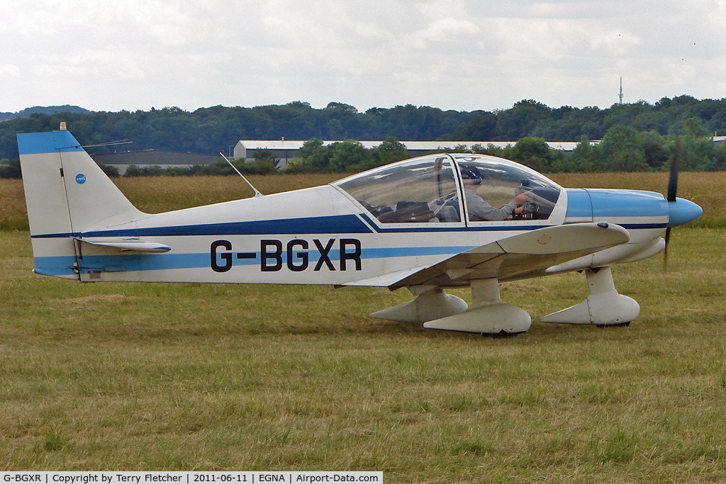 G-BGXR, 1974 Robin HR-200-100 Club C/N 53, One of the aircraft at the 2011 Merlin Pageant held at Hucknall Airfield