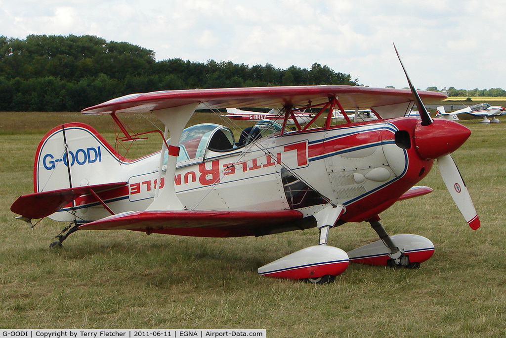 G-OODI, 1977 Pitts S-1D Special C/N KH1, One of the aircraft at the 2011 Merlin Pageant held at Hucknall Airfield