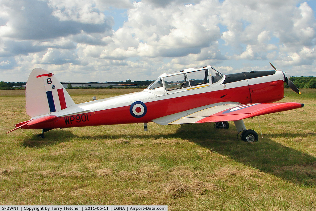G-BWNT, 1952 De Havilland DHC-1 Chipmunk T.10 C/N C1/0772, One of the aircraft at the 2011 Merlin Pageant held at Hucknall Airfield