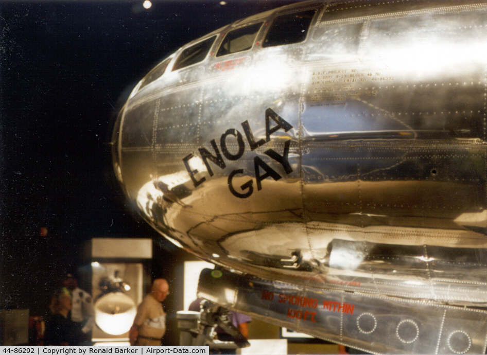 44-86292, 1944 Boeing B-29-45-MO Superfortress C/N Not found 44-86292, Air and Space Museum