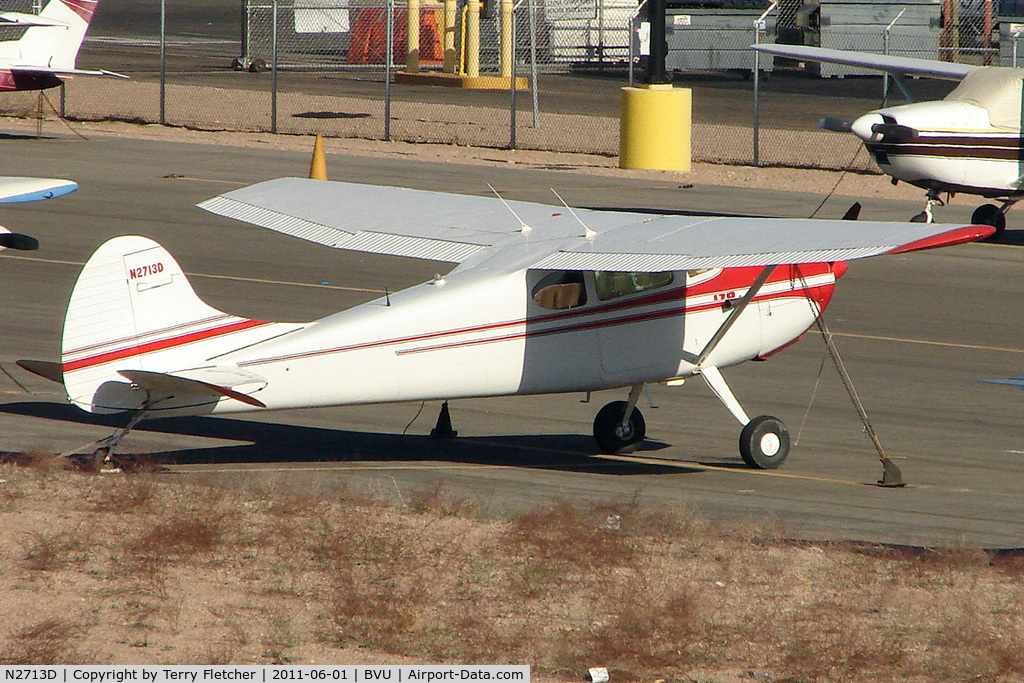 N2713D, 1952 Cessna 170B C/N 25255, 1952 Cessna 170B, c/n: 25255 at Boulder City