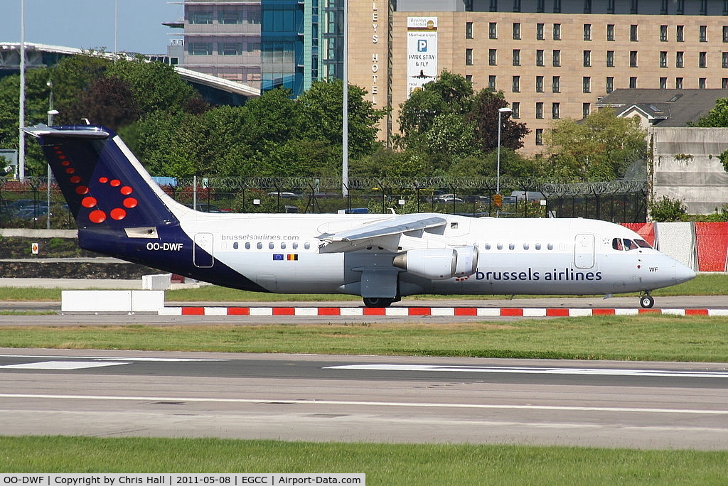 OO-DWF, 1998 British Aerospace Avro 146-RJ100 C/N E3332, Brussels Airlines