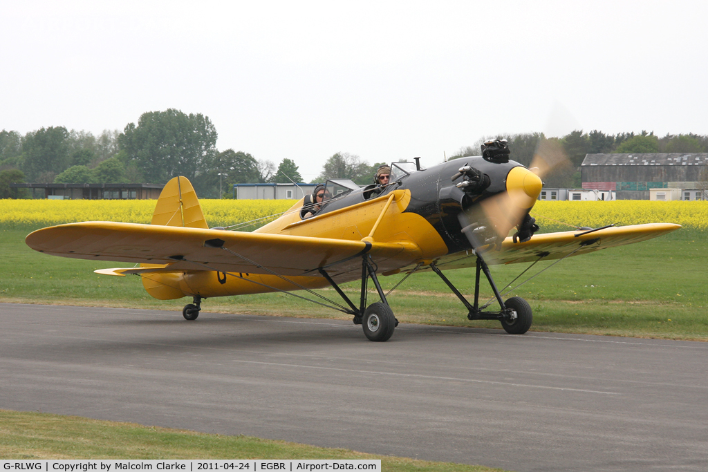 G-RLWG, 1942 Ryan PT-22 Recruit (ST3KR) C/N 1716, Ryan ST3KR at Breighton Airfield, UK in April 2011.