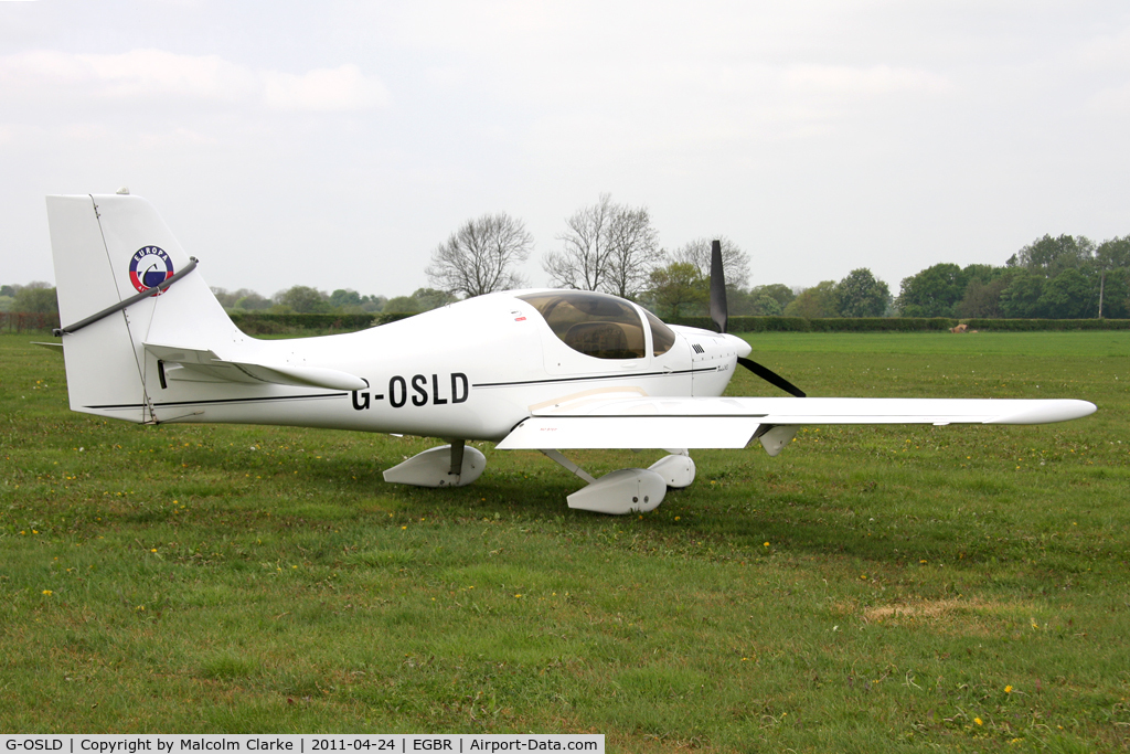 G-OSLD, 2000 Europa XS Tri-Gear C/N PFA 247-13641, Europa XS at Breighton Airfield, UK in April 2011.