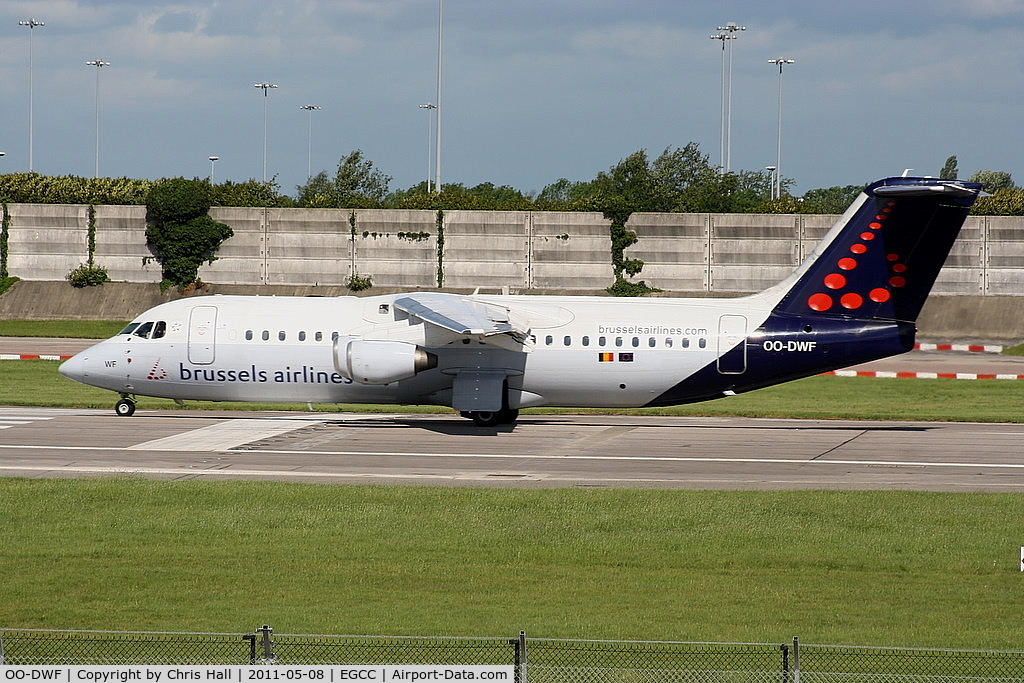 OO-DWF, 1998 British Aerospace Avro 146-RJ100 C/N E3332, Brussels Airlines