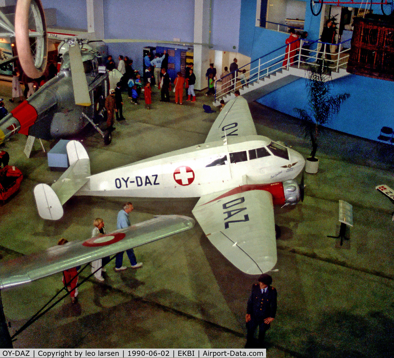 OY-DAZ, 1937 General Aircraft Monospar ST-25 Ambulance C/N GAL/ST/25/95, Billund Air Museum 2.6.90
(now closed)
